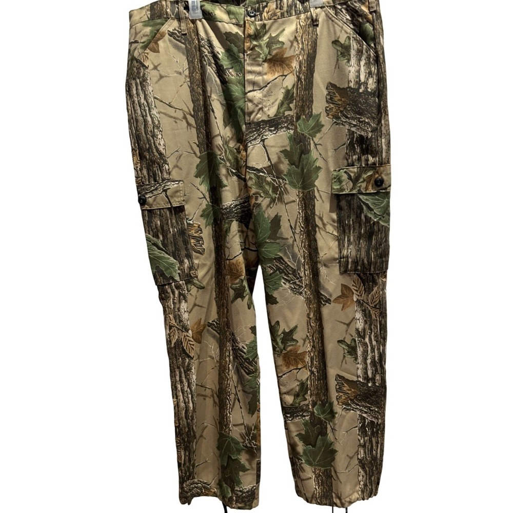 Liberty‎ Cargo Pants XL Men's Camo Realtree Hunting Outdoor Adjustable Waist USA